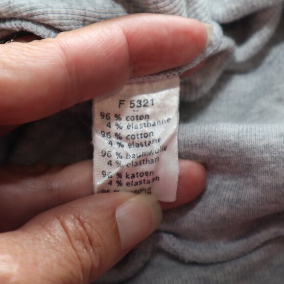 Lacoste Women's Ribbed Knit Lightweight Cotton Blend Cardigan Size EU42 US L EUC - Picture 5 of 9